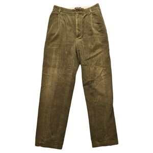 Vintage Filson Corduroy Pants 37.5x29 Olive Green Pleated Workwear